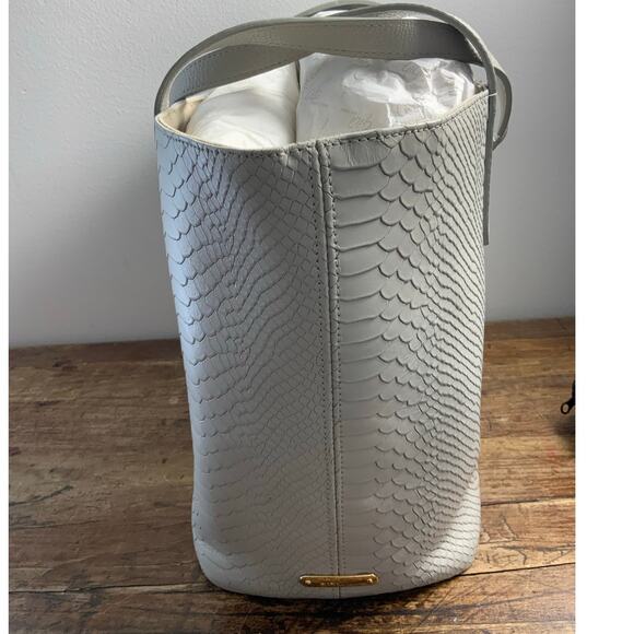 Gigi New York‎ Embossed Python Leather NWOT - Picture 2 of 10